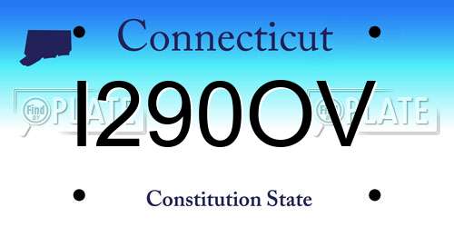 I290OV Connecticut License Plate