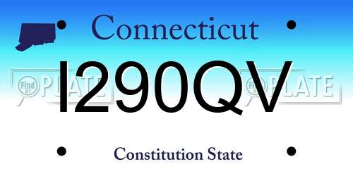 I290QV Connecticut License Plate
