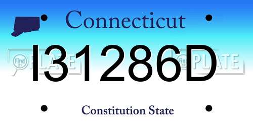 I31286D Connecticut License Plate