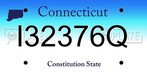 I32376Q Connecticut License Plate