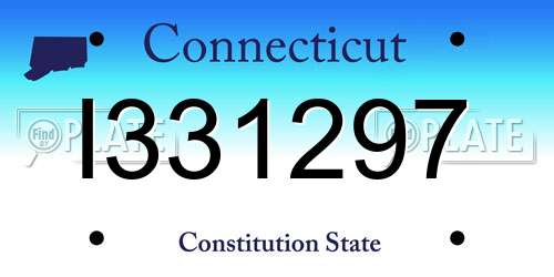 I331297 Connecticut License Plate