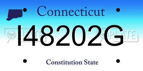 I48202G Connecticut License Plate