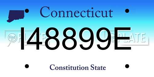 I48899E Connecticut License Plate