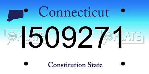 I509271 Connecticut License Plate