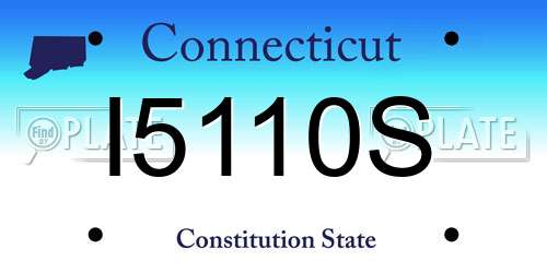 I5110S Connecticut License Plate