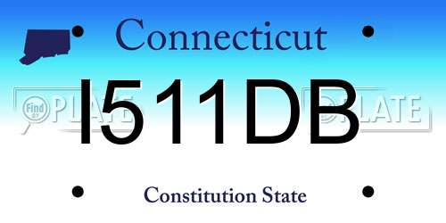 I511DB Connecticut License Plate