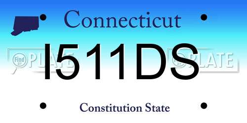 I511DS Connecticut License Plate