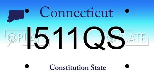 I511QS Connecticut License Plate