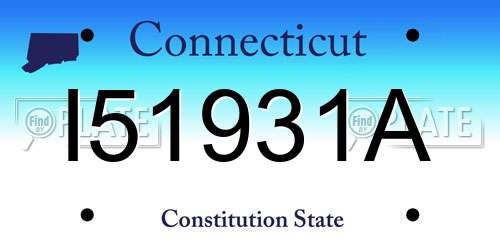 I51931A Connecticut License Plate