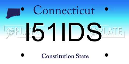 I51IDS Connecticut License Plate