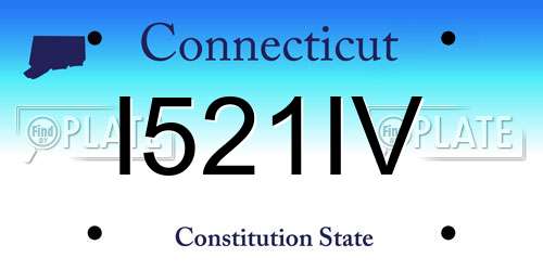 I521IV Connecticut License Plate