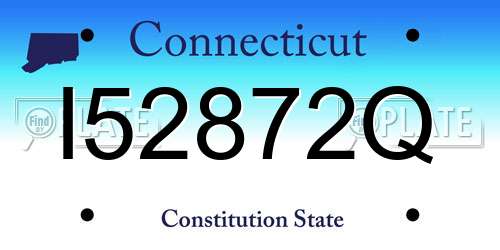 I52872Q Connecticut License Plate