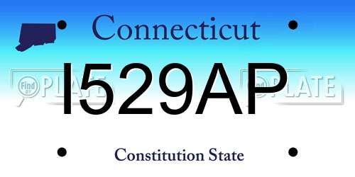 I529AP Connecticut License Plate