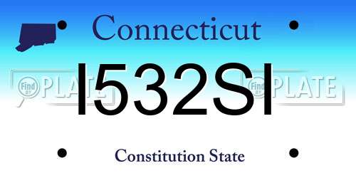 I532SI Connecticut License Plate