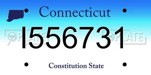 I556731 Connecticut License Plate