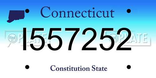 I557252 Connecticut License Plate