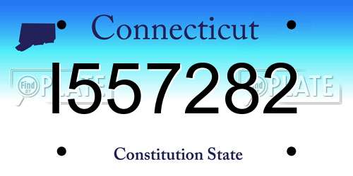 I557282 Connecticut License Plate