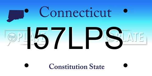 I57LPS Connecticut License Plate