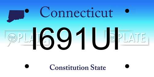 I691UI Connecticut License Plate
