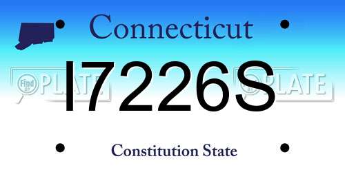 I7226S Connecticut License Plate