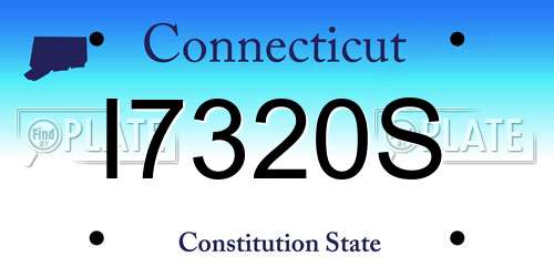I7320S Connecticut License Plate