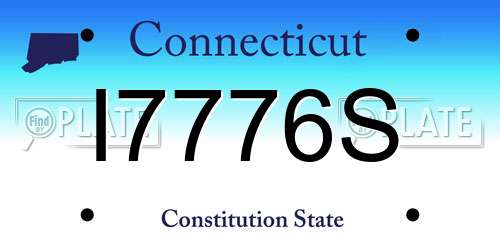 I7776S Connecticut License Plate