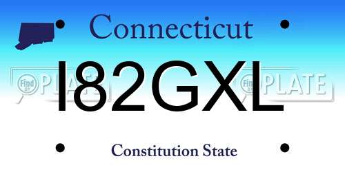 I82GXL Connecticut License Plate