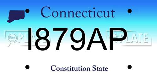 I879AP Connecticut License Plate
