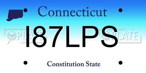 I87LPS Connecticut License Plate