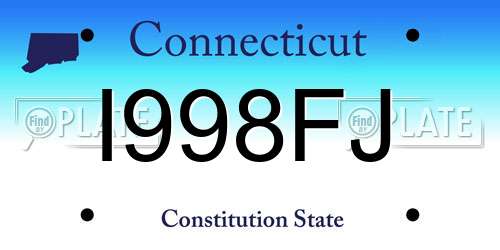 I998FJ Connecticut License Plate
