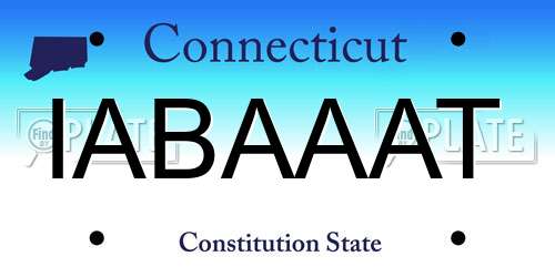 IABAAAT Connecticut License Plate
