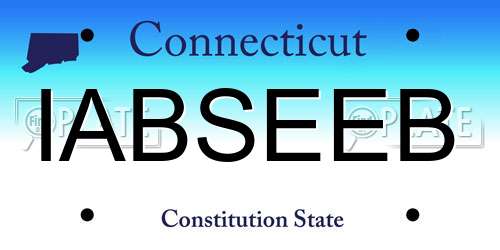 IABSEEB Connecticut License Plate
