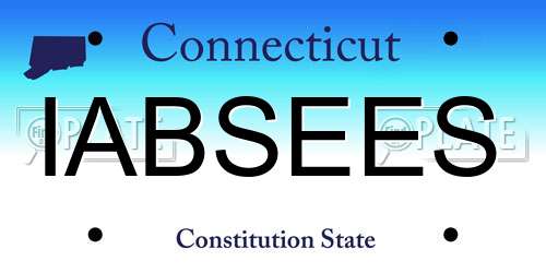 IABSEES Connecticut License Plate