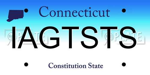 IAGTSTS Connecticut License Plate