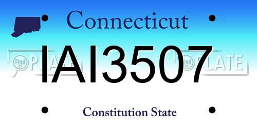 IAI3507 Connecticut License Plate