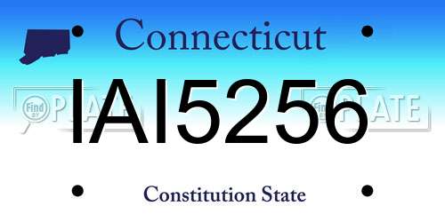 IAI5256 Connecticut License Plate