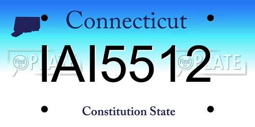 IAI5512 Connecticut License Plate