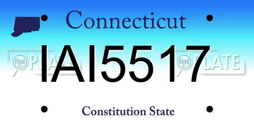 IAI5517 Connecticut License Plate