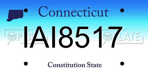 IAI8517 Connecticut License Plate