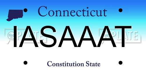 IASAAAT Connecticut License Plate