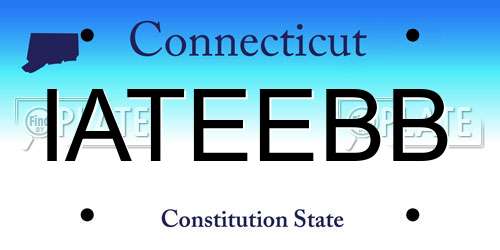 IATEEBB Connecticut License Plate