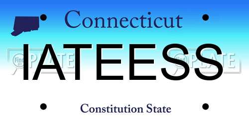IATEESS Connecticut License Plate