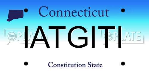 IATGITI Connecticut License Plate