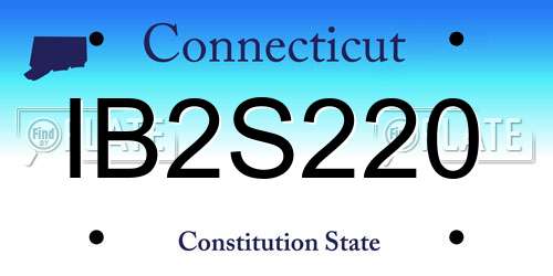 IB2S220 Connecticut License Plate
