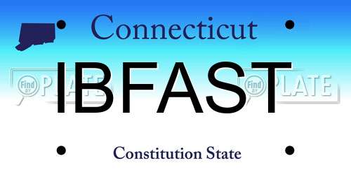 IBFAST Connecticut License Plate