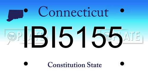 IBI5155 Connecticut License Plate
