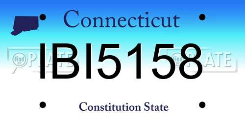 IBI5158 Connecticut License Plate