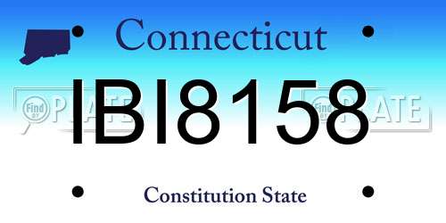 IBI8158 Connecticut License Plate
