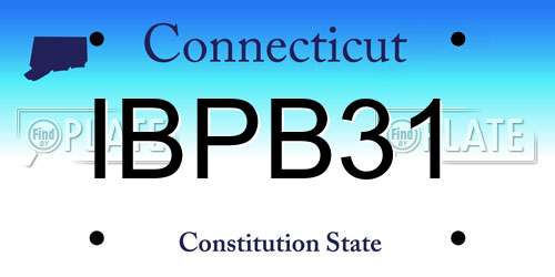 IBPB31 Connecticut License Plate