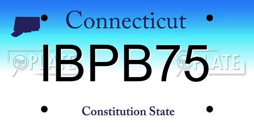 IBPB75 Connecticut License Plate